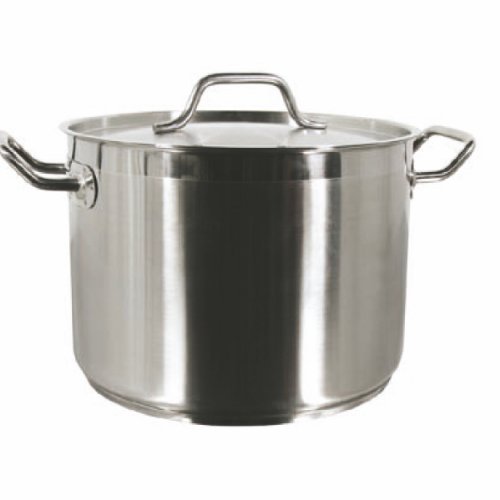 Thunder Group 12 quart 18/8 Steel stock pot w/lid, comes in each