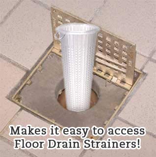 Hinged Floor Drain Grate, 7 3/8" square