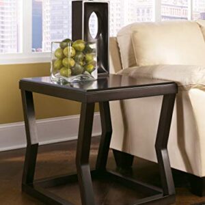 Signature Design by Ashley T592-3 End Table, 30.25" W x 25.50" D x7.00 H, Brown