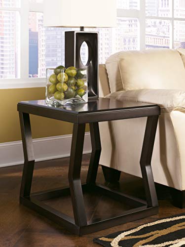 Signature Design by Ashley T592-3 End Table, 30.25" W x 25.50" D x7.00 H, Brown