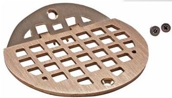 Hinged Floor Drain Grate, 5" Round