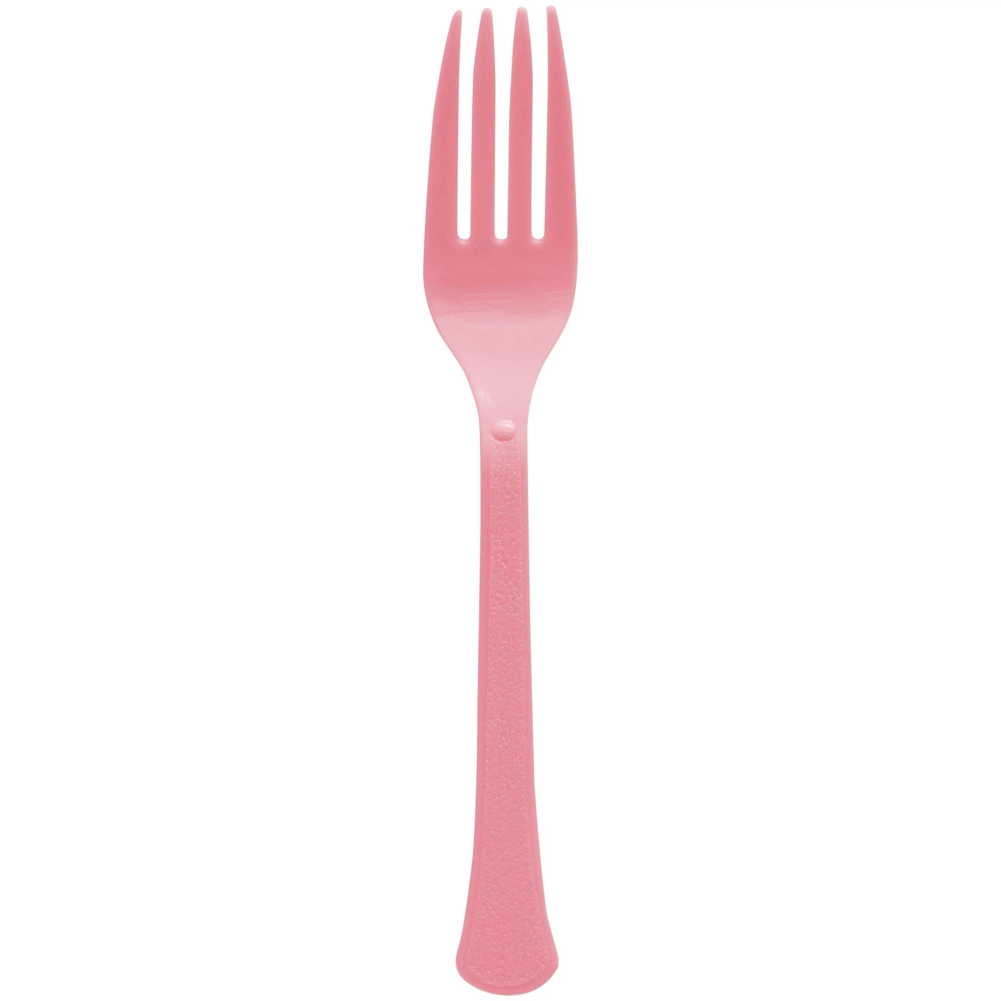 amscan New Pink Premium Heavyweight Disposable Plastic Forks, 20 Ct, 10 x 5.8