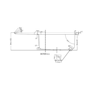 Dawn DSU4120 Undermount Single Bowl with Work Surface, Polished Satin