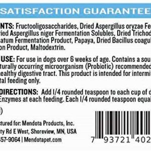 Mendota Pet Digestive Enzymes & Probiotics (Powder) - Dog Probiotics