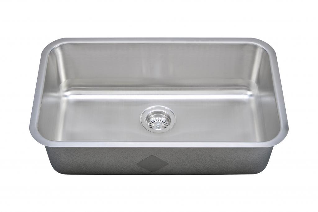 Wells Sinkware Stainless Steel Single Bowl Undermount Kitchen Sink 3018-9