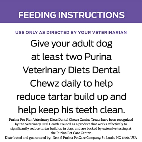 Purina Pro Plan Veterinary Diets Dental Chewz Dog Treats - 5 oz. Box