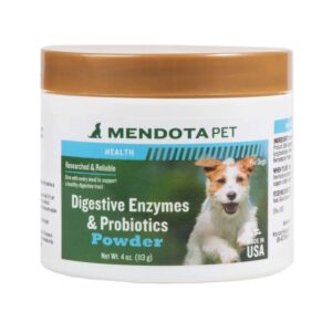 mendota pet digestive enzymes & probiotics (powder) - dog probiotics