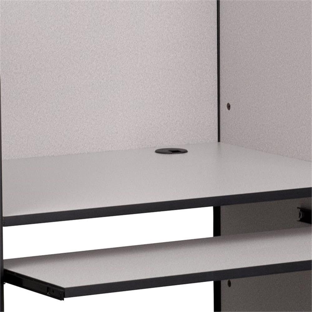 Flash Furniture Kevin Starter Student Study Carrel for Testing Centers and Classrooms, Starter Study Carrel Unit/Private Student Testing Desk, Gray