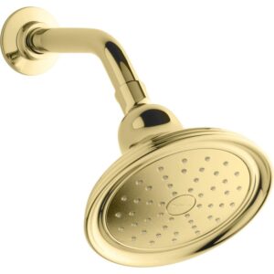 kohler k45413pb devonshire single-function katalyst spray showerhead, 2.0-gpm, polished brass