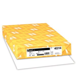 wausau exact index cardstock, 250 sheets, white, 94 brightness, 90 lb, 11 x 17 inches