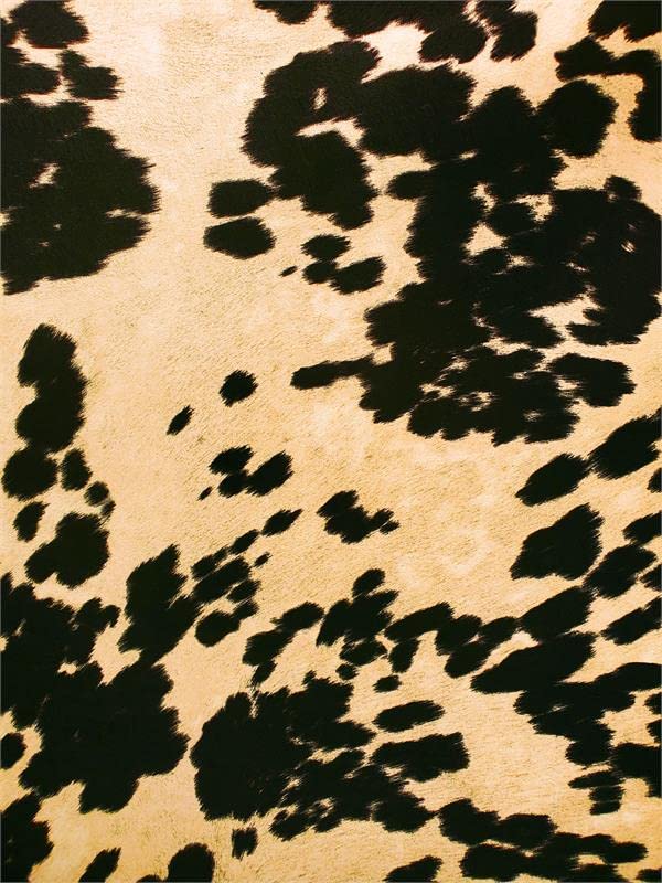 Suede Velvet Cow Print Fabric Udder Madness Upholstery Black / 54" Wide/Sold by The Yard