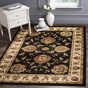 safavieh lyndhurst collection accent rug - 4' x 6', black & ivory, traditional oriental design, non-shedding & easy care, ideal for high traffic areas in entryway, living room, bedroom (lnh555-9012)