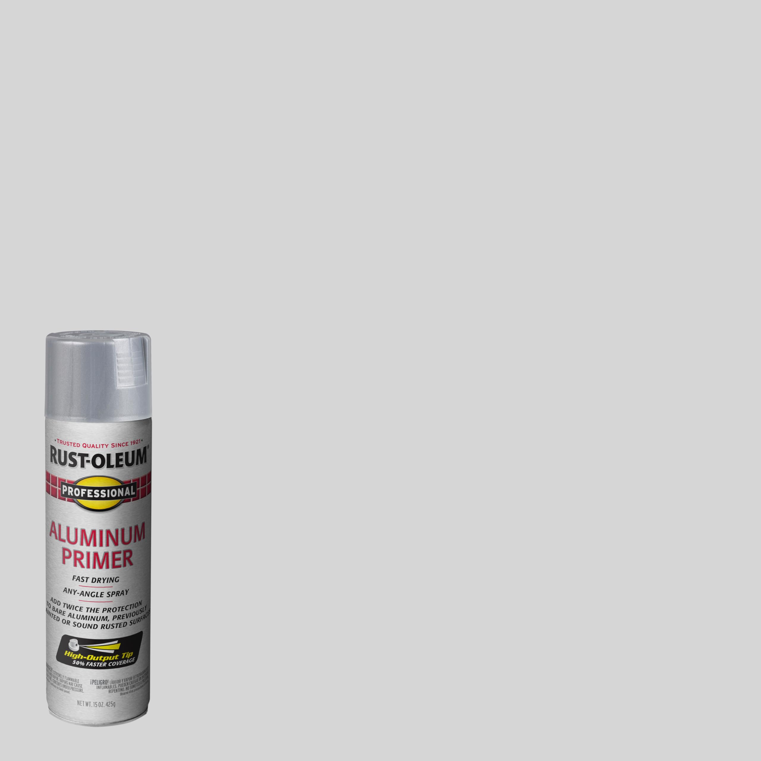 Rust-Oleum 254170 Professional Primer Spray Paint, 15 oz, Aluminum