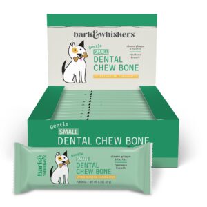 dr. mercola dental chew bones, small, 12 bones, non gmo, gluten free, soy free