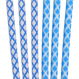 Dripless Chanukah Candles Standard Size - Diamond Etched Blue & White Hanukkah Candles Fits Most Menorahs - Premium Quality Wax - 45 Count for All 8 Nights of Hanukkah - by Ner Mitzvah