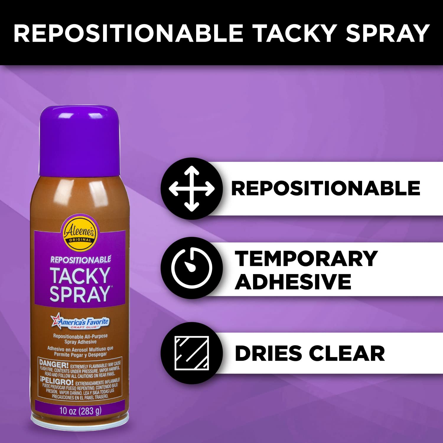 Aleene's Repositionable Tacky Spray, 10-Ounce