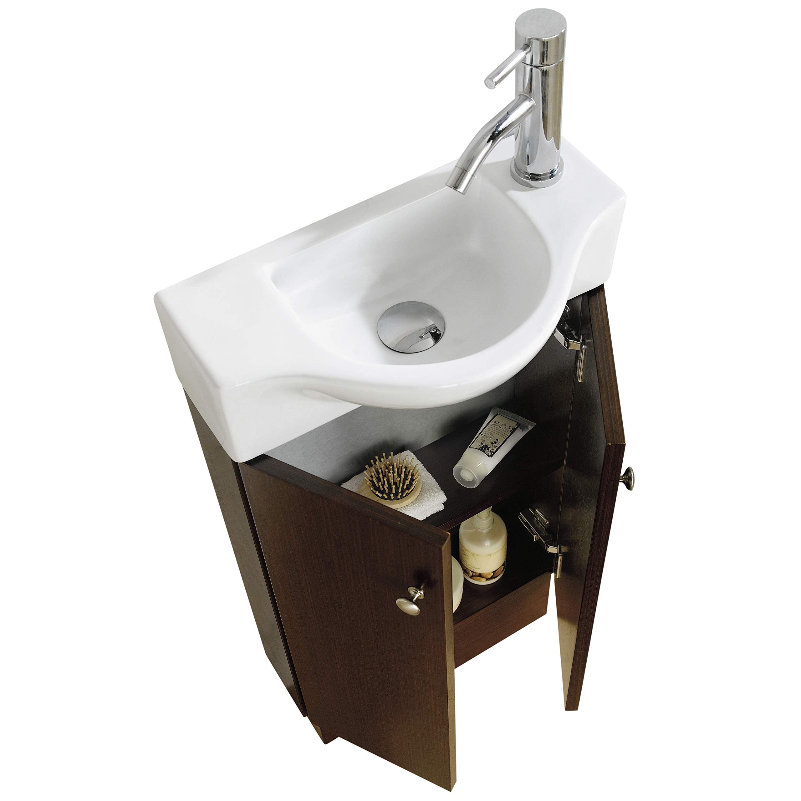 Fine Fixtures Bathroom Vanity Set - Cabinet and Sink- Glenwood WENGE