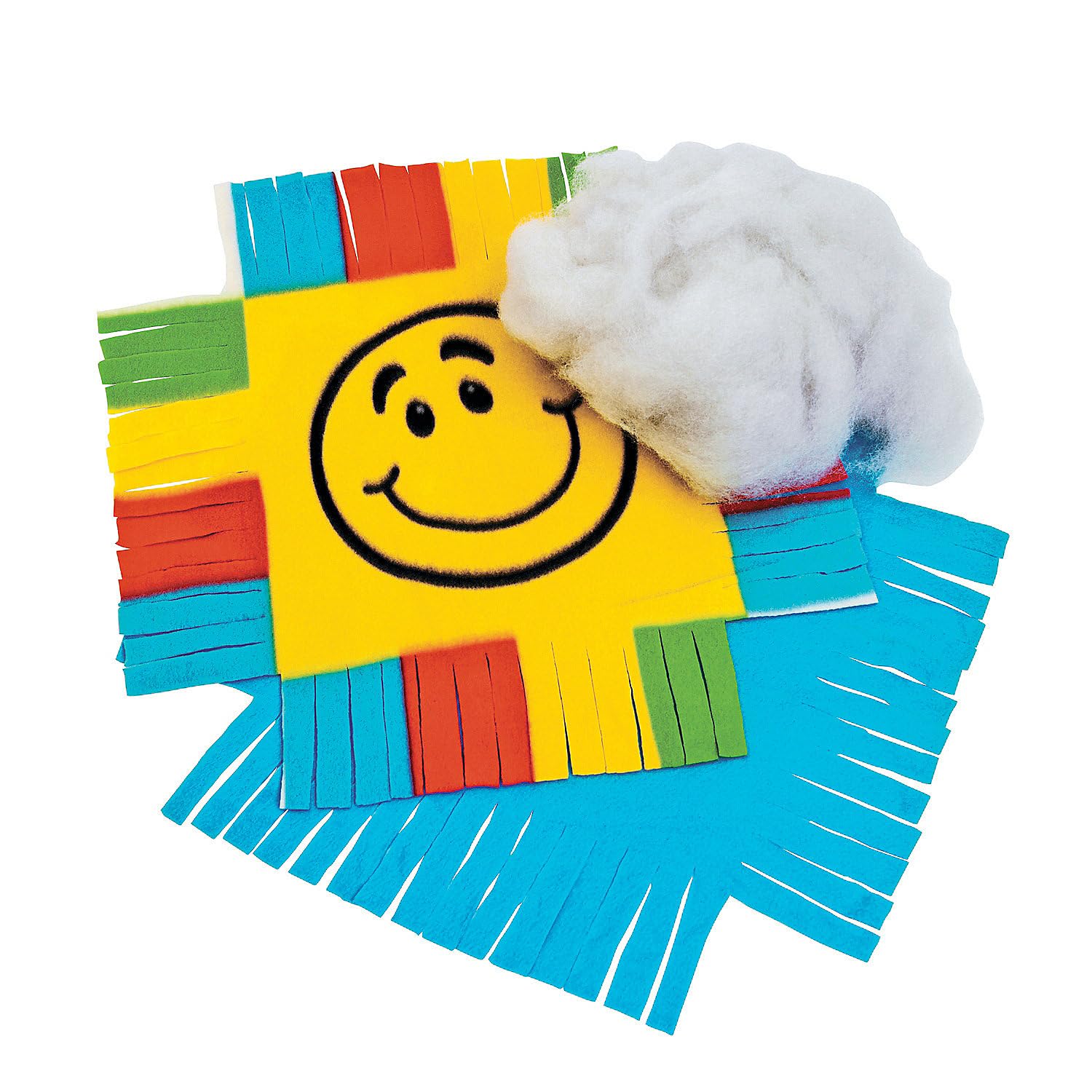 Smile Face Fleece Pillow Craft Kit - Crafts for Kids and Fun Home Activities