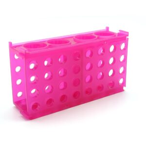 Heathrow Scientific HS29022D 4 Way Tube Rack, Polypropylene, Pink (Pack of 5)