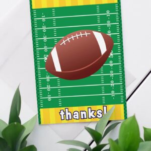 Stonehouse Collection | Football Team Thank You Cards | Football Coach Appreciation Cards| Football Parent Thank You Cards (Football Field)