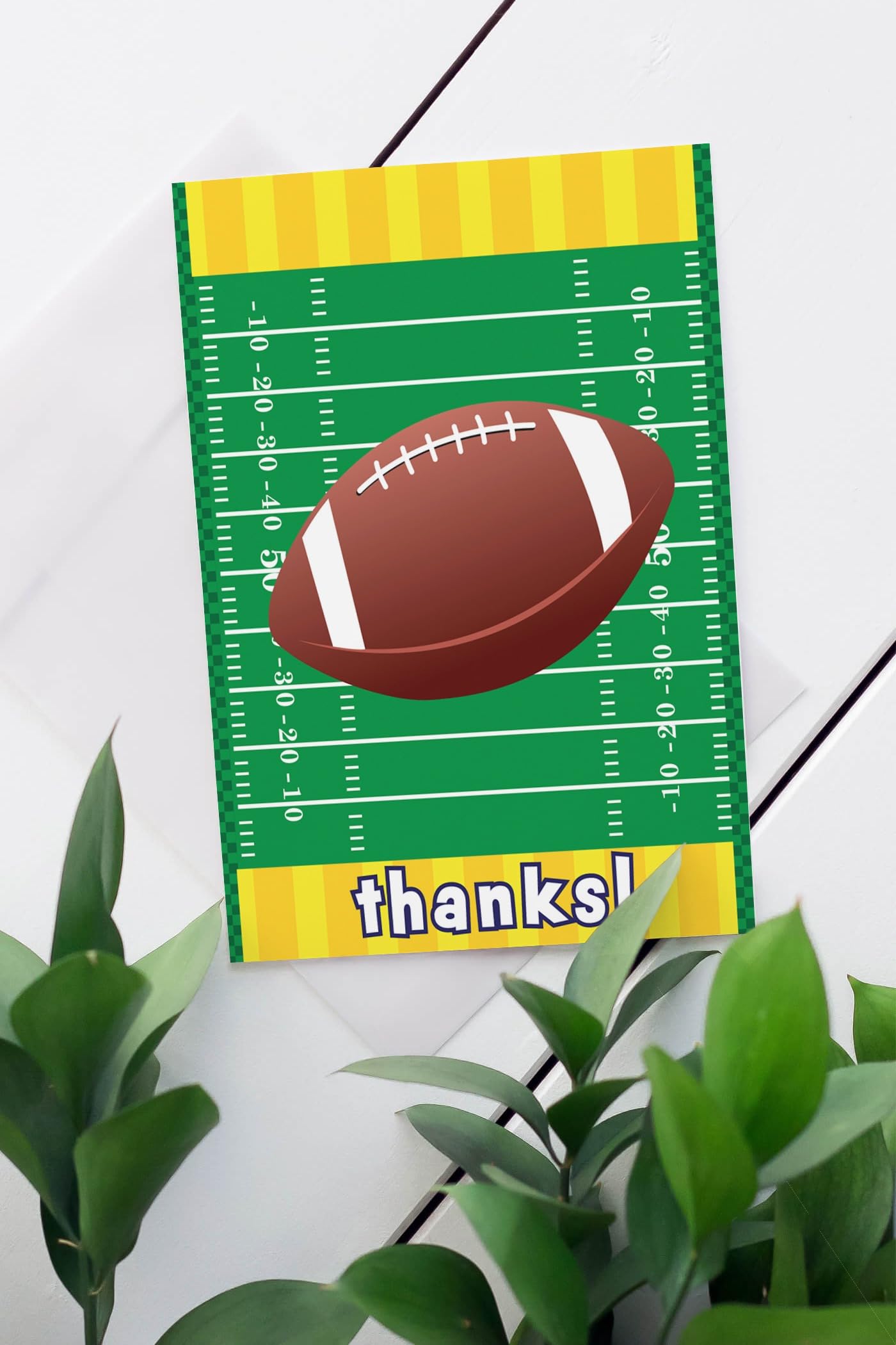 Stonehouse Collection | Football Team Thank You Cards | Football Coach Appreciation Cards| Football Parent Thank You Cards (Football Field)