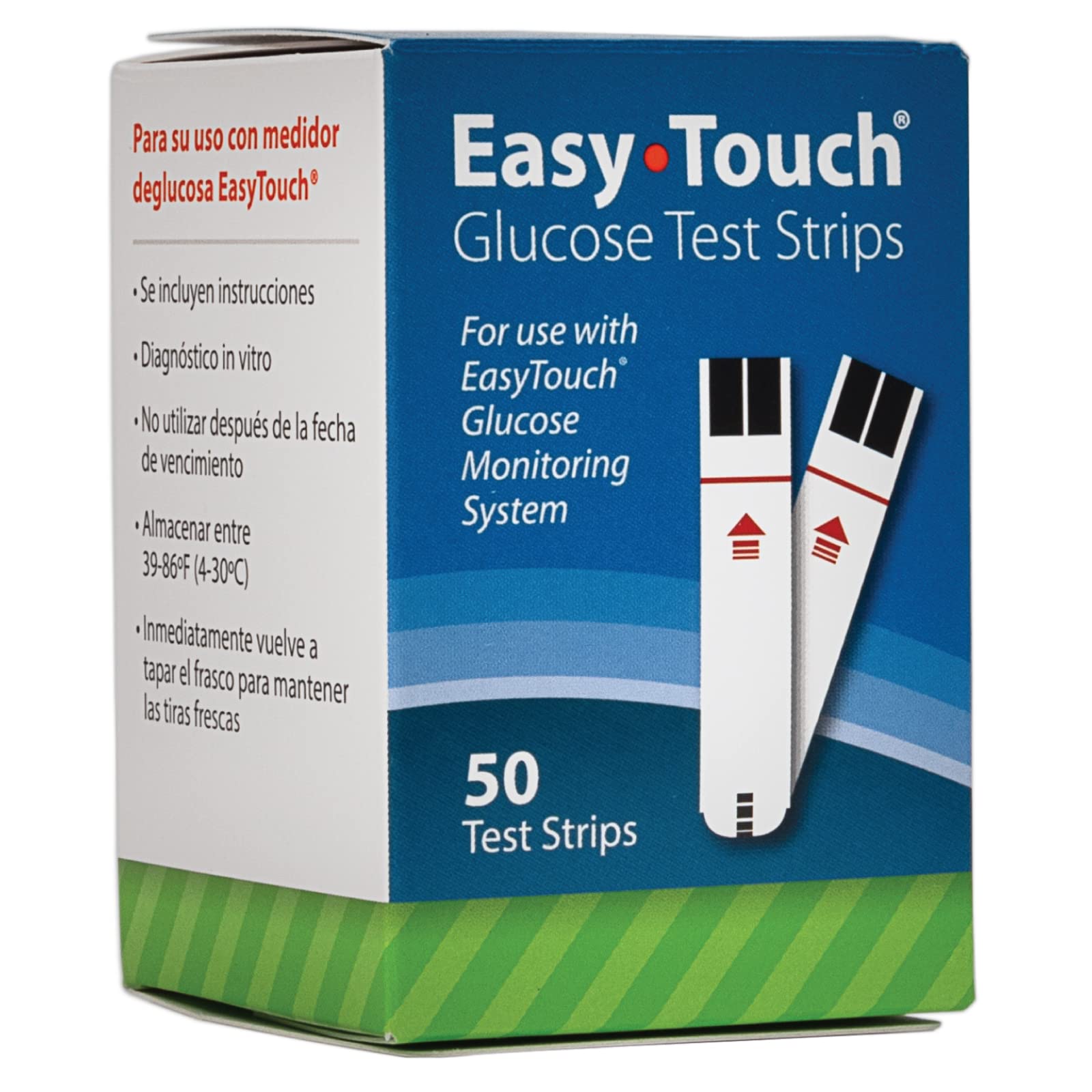 EasyTouch Glucose Test Strips, 50 Ct