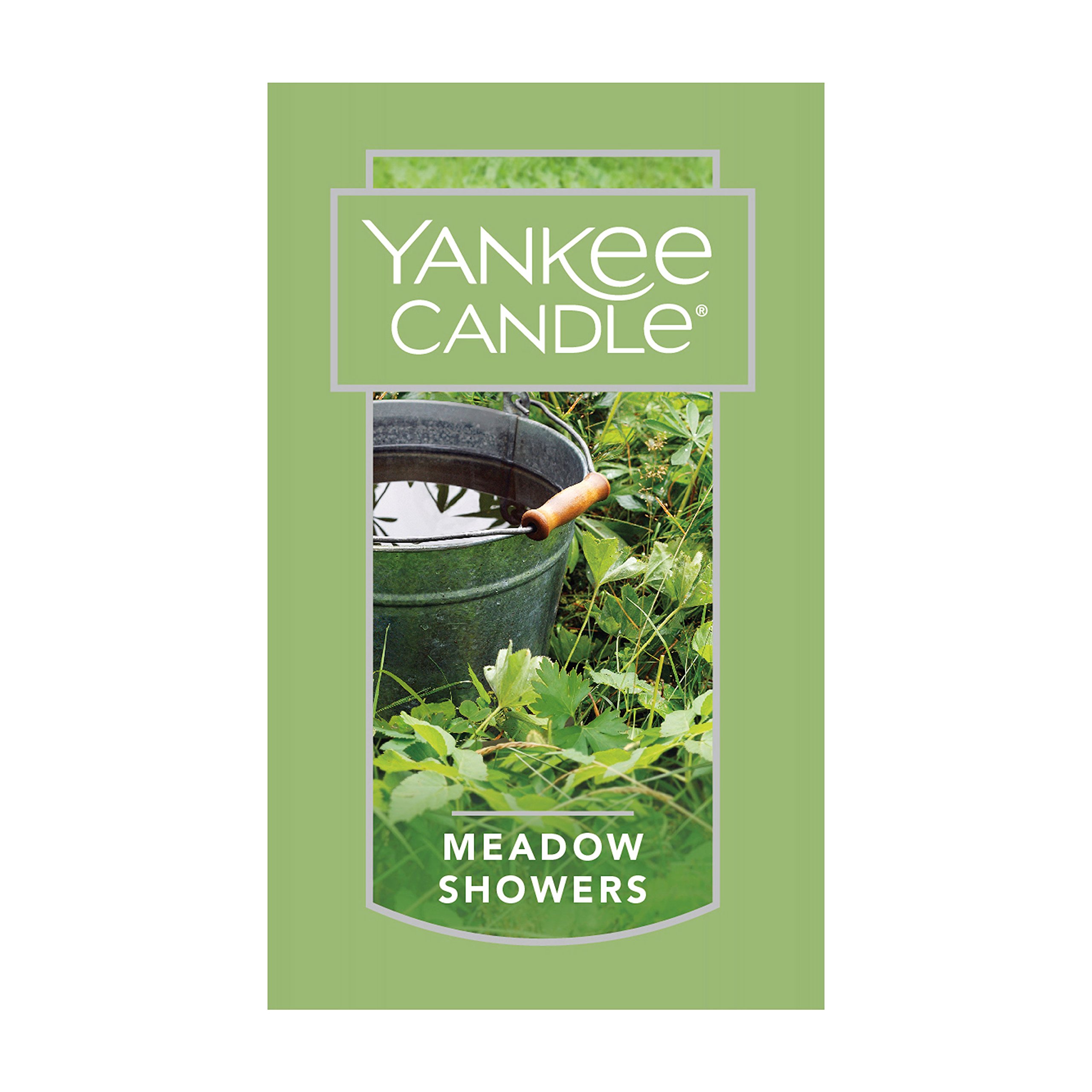 Yankee Candle Meadow Showers Scented, Classic 22oz Large Jar Single Wick Candle, Over 110 Hours of Burn Time, Green