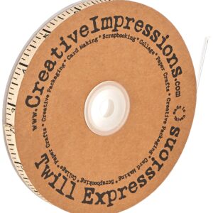 Creative Impressions Printed Twill .5" X25yd-Antique, 25-Yard, Anitque Ruler