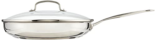 Cuisinart 12 Inch Skillet with Glass Cover, Chef's Classic Collection, 722-30G