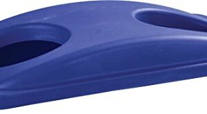 Carlisle FoodService Products 342027REC14 TrimLine Plastic Bottle/Can Recycle Lid, 12" Length x 12" Width x 6" Height, Blue, for 343023REC and 342015REC Containers