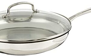 Cuisinart 12 Inch Skillet with Glass Cover, Chef's Classic Collection, 722-30G