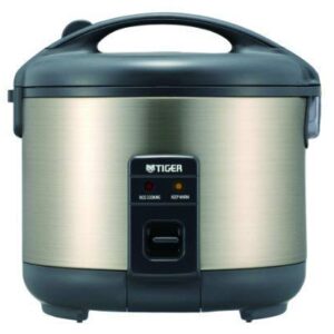 Tiger JNP-S10U Silver Stainless Steel Electronic Rice Cooker and Warmer 5.5 Cups