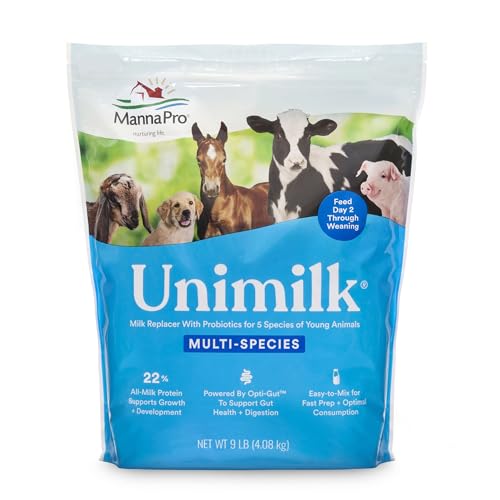 Manna Pro UniMilk Multi-Species Milk Replacer | Great for Puppies | 9 lb