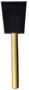 jen 2" poly foam brush with wood handle, pack of 24