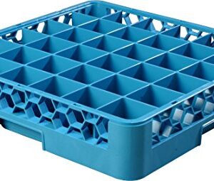 Carlisle FoodService Products RG3614 OptiClean 36 Compartment Glass Rack, 2.94" Compartments, Blue (Pack of 6)