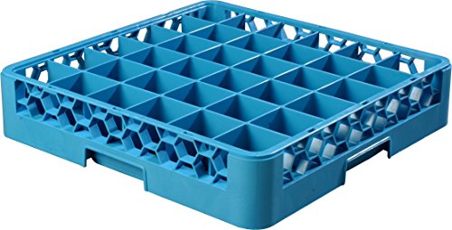 Carlisle FoodService Products RG3614 OptiClean 36 Compartment Glass Rack, 2.94" Compartments, Blue (Pack of 6)