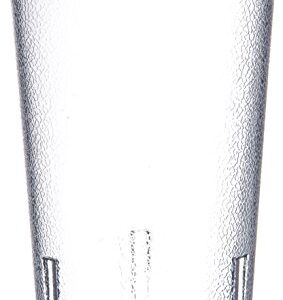 Carlisle FoodService Products Stackable Tumbler with Pebbled Exterior for Restaurants, Cafeterias, And Fast Food, Plastic, 12 Ounces, Clear, (Pack of 24)