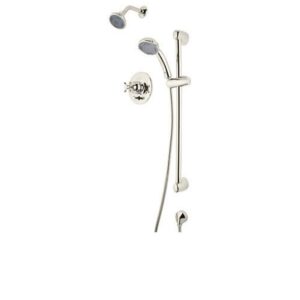 rohl rbkit35xm-pn 8335190.295 verona shower system with pressure balanced valve trim and hand shower, polished nickel