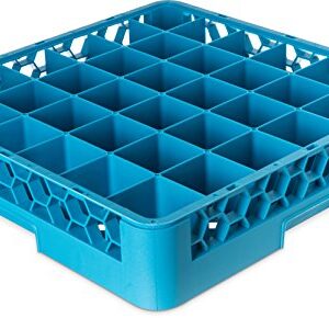 Carlisle FoodService Products RG3614 OptiClean 36 Compartment Glass Rack, 2.94" Compartments, Blue (Pack of 6)