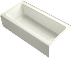 kohler bellwether 60" x 30" alcove bath with integral apron and right-hand drain