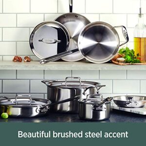 All-Clad BD005714 Brushed d5 Stainless Steel 5-Ply 14-Piece Cookware Set