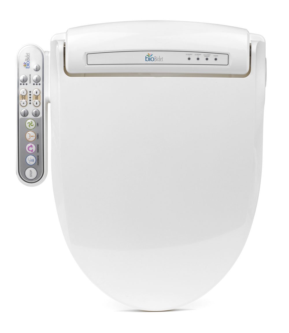 Bio Bidet by Bemis BB-800 Bidet Toilet Seat, Adjustable Warm Water, Round, White