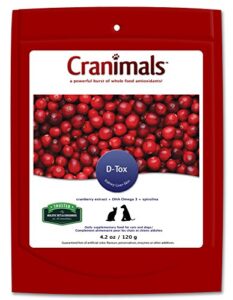 cranimals d-tox supplement for dogs, 4.2 oz