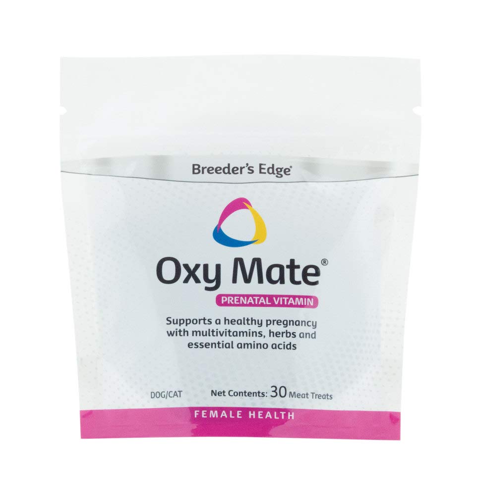 Revival Animal Health Breeder's Edge Oxy Mate - Prenatal Supplement for Dogs & Cats - 30ct Meat Treats