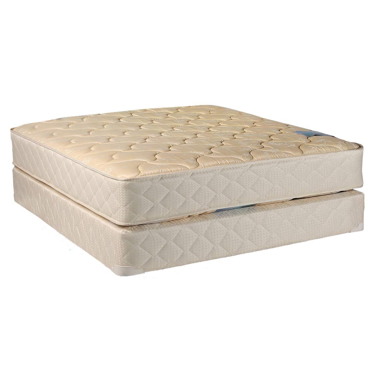 Dreamy Classic Full Size (54"x75"x9") Mattress and Box Spring Set - Fully Assembled, Orthopedic, Good for Your Back, by Dream Solutions USA