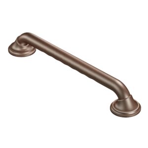 moen r8748d3gowb bathroom safety 48-inch grab bar with curl grip, old world bronze