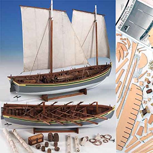 Model Shipways Wood HMS Bounty Launch 1:16 Plank-on-Frame Kit MS1850 - Model Expo.