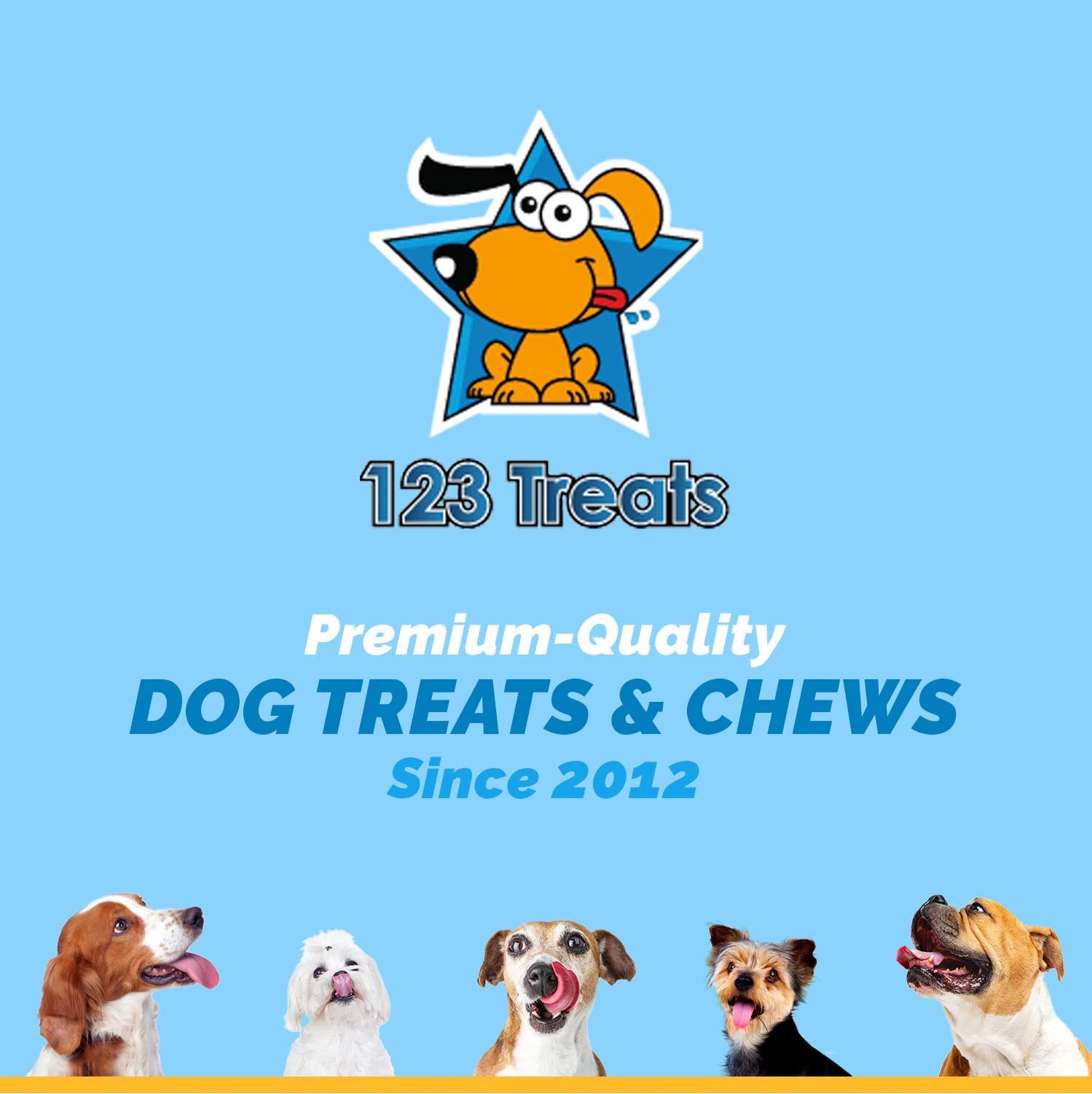 123 Treats - Premium Rawhide Retriever Rolls Dog Rawhides for Dogs 9-10” (36 Count) All-Natural Grass-Fed Free-Range Hand Rolled Beef Dog Bones High-Protein Healthy Chew Treats.