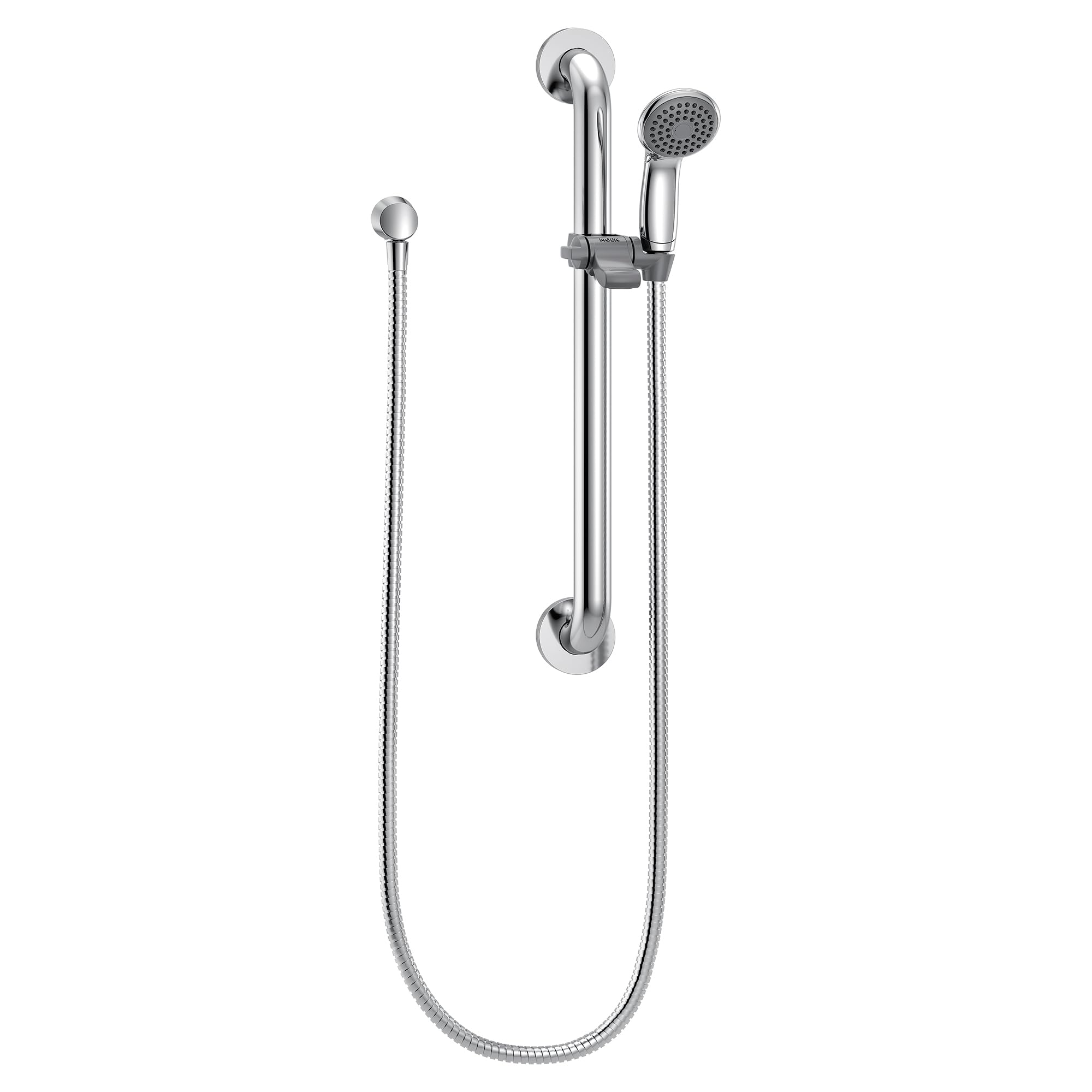 Moen 52224GBM15 Commercial 24-Inch Slide Bar/Grab Bar Hand Shower System 1.5 gpm, Chrome