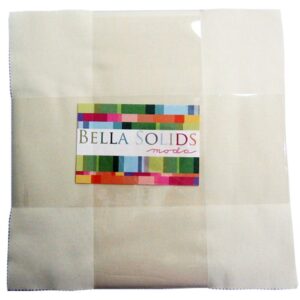 moda bella solids snow layer cake 10" fabric quilting squares 9900lc-11